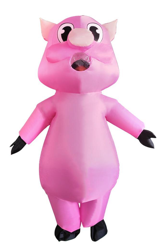 KIMU® Opblaas Kostuum Varken Opblaasbaar Pak Varkenpak Masco, Kleding | Dames, Carnavalskleding en Feestkleding, Nieuw, Ophalen of Verzenden