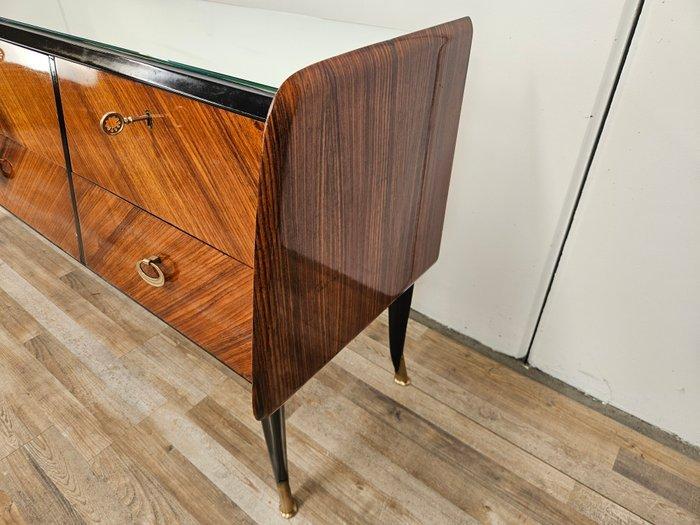 Ladekast - Ladekast uit de jaren 50 bekleed met mahoniehout, Huis en Inrichting, Overige Huis en Inrichting