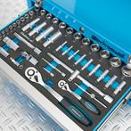 Datona Gereedschapskist drie lades - 3 lades gevuld - blauw, Ophalen of Verzenden, Nieuw