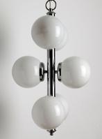 Lampe à suspendre - Cristal, Métal, Antiek en Kunst