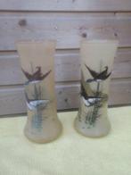 François-Théodore Legras - Vaas (2) - Glas - Set van vazen
