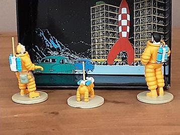 Tintin - Tintin, Haddock et Milou cosmonautes - 3 Figurines beschikbaar voor biedingen