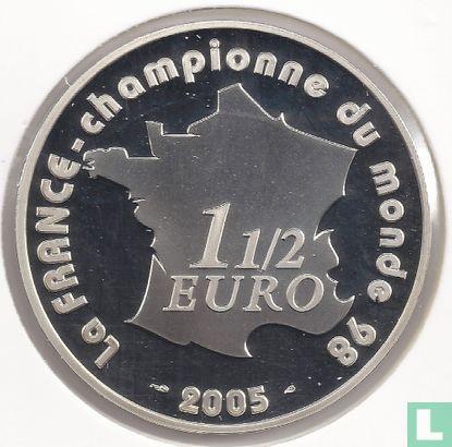 Frankrijk 1½ euro 2005 (PROOF) 2006 World Cup - Germany, Postzegels en Munten, Munten | Europa | Euromunten, Losse munt, Overige waardes