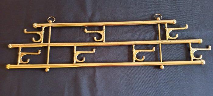 Wandgarderobe - Kapstok - Messing, Antiek en Kunst, Curiosa en Brocante