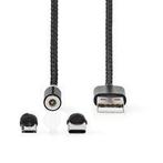 [Accessoires] Nedis 2-in-1 Magnetische USB 2.0 Oplaadkabel