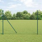 vidaXL Palen 26 stuks Groen Ø32 mm 210 cm Gegalvaniseerd, Tuin en Terras, Verzenden, Nieuw