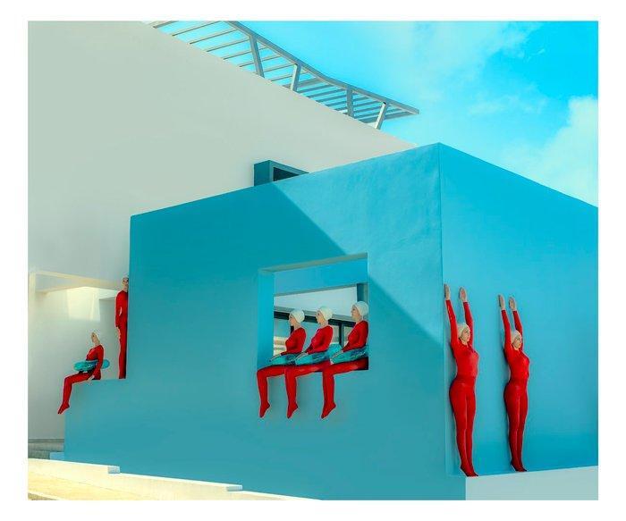 Elena Paraskeva - Dreaming Of Santorini (BARYTA SILK), Antiek en Kunst, Kunst | Designobjecten