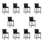 Set van 10 Leren barkrukken Revolt laag - Rancho Nero, Ophalen of Verzenden