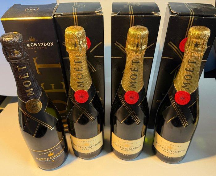 Moët & Chandon, Moët Impérial - Champagne Brut - 4 Flessen, Verzamelen, Wijnen