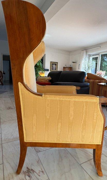 Biedermeier Stil - Fauteuil - orenfauteuil - Hout, Stoff -, Antiek en Kunst, Antiek | Overige Antiek