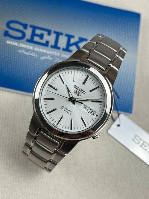 Seiko - 5 - Automatic Day Date - Zonder Minimumprijs -, Handtassen en Accessoires, Horloges | Heren