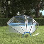 vidaXL Zwembadoverkapping rond 376x188 cm PVC, Tuin en Terras, Verzenden, Nieuw