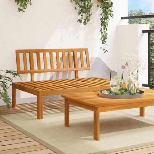 vidaXL Tuinmiddenbank pallet massief acaciahout, Tuin en Terras, Tuinsets en Loungesets, Nieuw, Verzenden