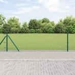 vidaXL Hek met Palen Groen 0.6 x 50 m Staal, Tuin en Terras, Verzenden, Nieuw