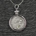 Argent moderne Pendentif avec denier de Septimius Severus.
