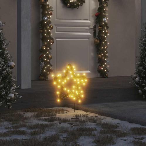 vidaXL Kerstverlichting ster 3 st met grondpinnen 50 LEDs, Diversen, Kerst, Nieuw, Verzenden