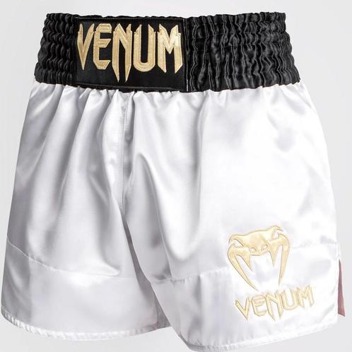 Venum Classic Muay Thai Shorts Zwart Wit Goud, Vêtements | Hommes, Vêtements de sport, Envoi