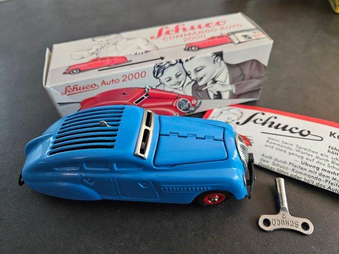 Schuco - Commando Auto 2000 met een garage 1500 - Opwindbaar, Antiquités & Art, Antiquités | Jouets