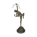 Sculpture, Diana - 52 cm - Bronze, Marbre