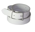 Extra lange witte 100% Leren kwaliteits riem 3cm breed, Verzenden