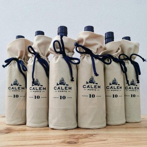 Calem - 10 years old Tawny -  Porto  - 6 Bouteilles (0,75 L), Verzamelen, Wijnen