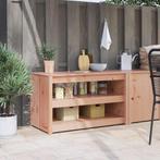 vidaXL Keuken Kast met plank Bruin 106 x 55 x 64 cm Massief, Huis en Inrichting, Verzenden, Nieuw