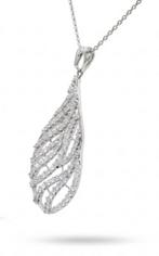 Collier - 14 carats Or blanc - 0.95ct. tw. Diamant