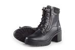 Mustang Veterboots in maat 38 Zwart | 5% extra korting, Verzenden, Zwart, Overige typen, Zo goed als nieuw