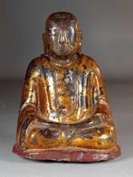 Sculpture de Bouddha XIXe - Hout - Vietnam, Antiek en Kunst