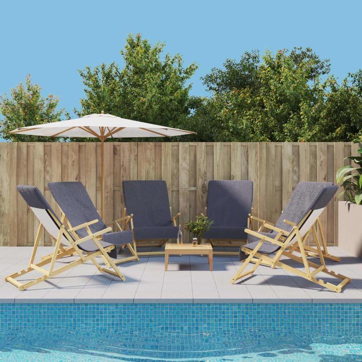 vidaXL Strandhanddoeken 6 st 400 g/m² 60x135 cm stof, Huis en Inrichting, Badkamer | Badtextiel en Accessoires, Nieuw, Verzenden
