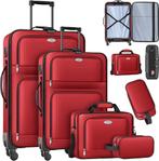 KESSER® Reiskofferset, 4-delig, trolley, kofferset, stoffen, Kleding | Dames, Overige Dameskleding, Verzenden, Nieuw