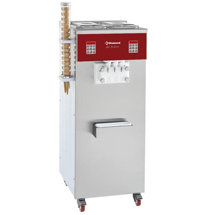 Softijsmachine | 2 Smaken + 1 Mengsel | Luchtcondensor |, Zakelijke goederen, Horeca | Keukenapparatuur, Nieuw in verpakking, Verzenden