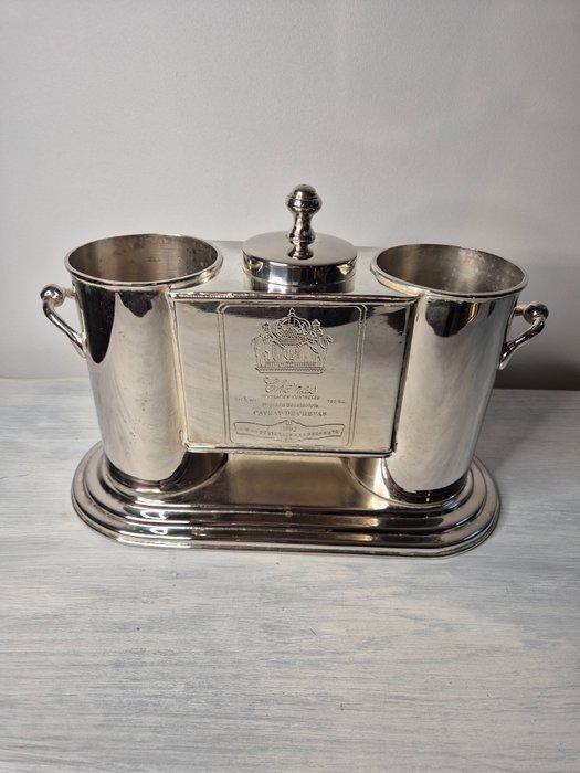 Wijnkoeler - Verzilverd messing, Antiek en Kunst, Antiek | Meubels | Tafels