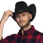 Cowboyhoed Zwart 45cm, Verzenden, Nieuw