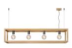 Hanglamp Lucide ORIS -  - 4xE27 - Licht hout -, Huis en Inrichting, Lampen | Hanglampen, Nieuw, Hout, Verzenden
