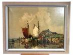Rudolf Priebe (1889-1964) - Fischerboote im Haff - NO, Antiek en Kunst