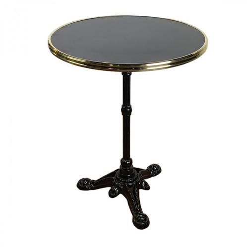 Nieuwe Terrastafel Parijs (60cm) - Zwart- Vintage/Café, Huis en Inrichting, Tafels | Eettafels, Ophalen