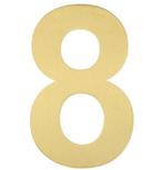 BASICS Huisnummer LBHN100-8 PVD mat goud, Nieuw, Overige materialen, Klink of Kruk