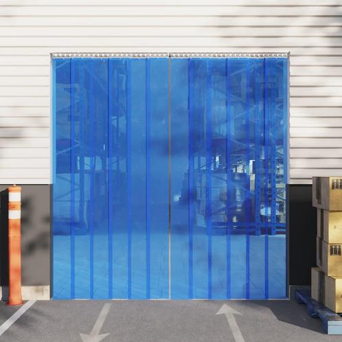 vidaXL Deurgordijn 300x2,6 mm 10 m PVC blauw, Huis en Inrichting, Stoffering | Gordijnen en Lamellen, Nieuw, Verzenden