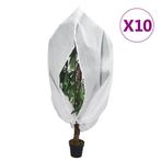 vidaXL Plantenhoezen met ritssluiting 10 st 70 g/m² 1x1,55 m, Verzenden, Nieuw
