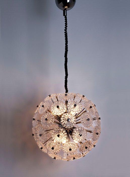 Lamp - Metaal, Kristal - SPUTNIK, Antiek en Kunst, Kunst | Designobjecten