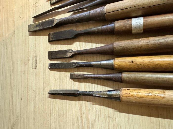 Japanese Vintage Vintage Japanese Chisels - Werkgereedschap, Antiek en Kunst, Antiek | Wandborden en Tegels