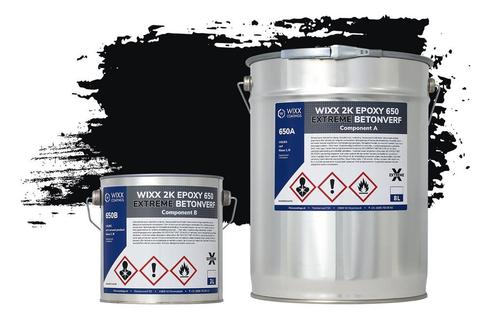 Wixx 2K Epoxy 650 Extreme Betoncoating RAL 9005 | Gitzwart, Doe-het-zelf en Bouw, Verf, Beits en Lak, Nieuw, Verzenden