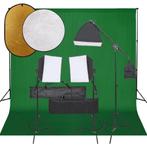 vidaXL Fotostudioset met verlichtingsset, achtergrond en, Audio, Tv en Foto, Fotografie | Fotostudio en Toebehoren, Verzenden