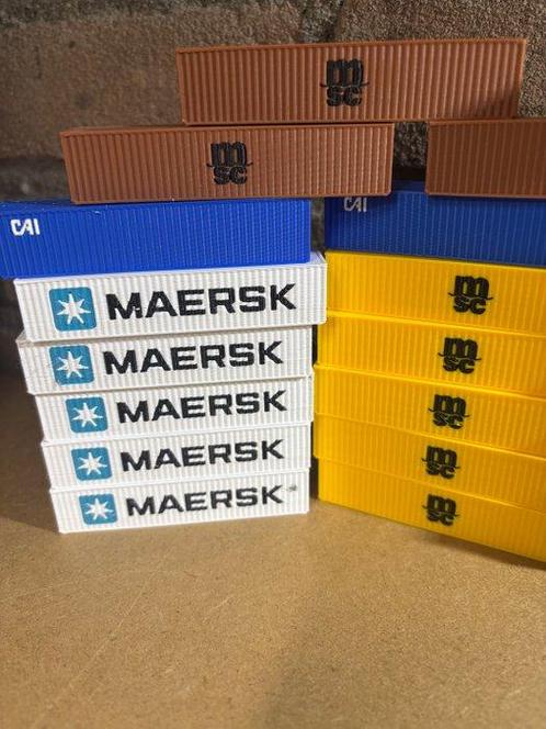 3d-printje N - Modeltreinlandschap (50) - 40ft containers, Hobby en Vrije tijd, Modeltreinen | N-Spoor