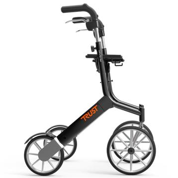 TrustCare lets go out lichtgewicht rollator - Zwart, Ophalen of Verzenden
