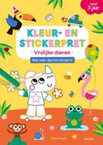 Kleur- en stickerpret - Vrolijke dieren (vanaf 3 jaar), Boeken, Verzenden, Zo goed als nieuw, Isabelle Jacqué