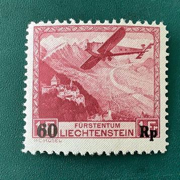 Liechtenstein 1935 - Vlucht over landschappen met overlay - beschikbaar voor biedingen