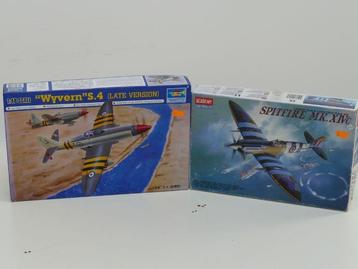 Schaal 1:48 Trumpeter 02820 Academy 2157 Spitfire and Wyv..., Ophalen of Verzenden