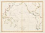 Pacific Ocean - Wereldkaart; J.Fr. de Galaup - Comte de La, Boeken, Atlassen en Landkaarten, Nieuw